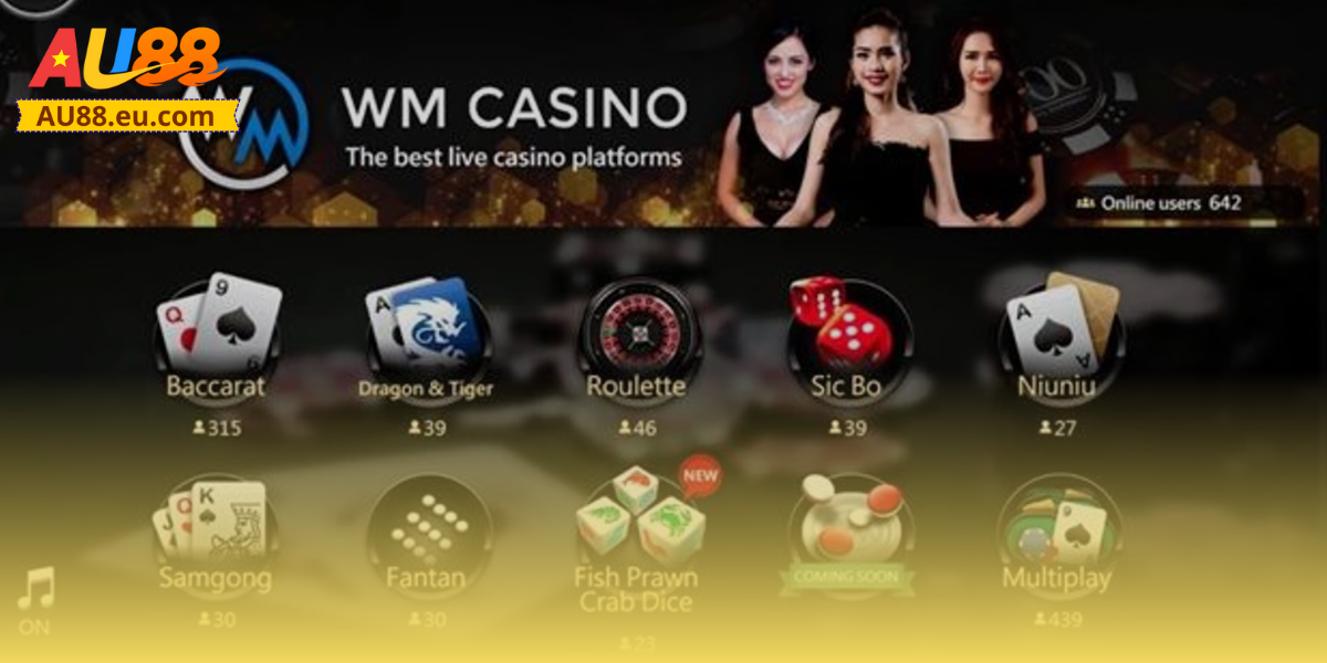 WM Casino Au88: Trải Nghiệm Sòng Bạc Chuẩn Quốc Tế 1 WM Casino Au88: Trải Nghiệm Sòng Bạc Chuẩn Quốc Tế
